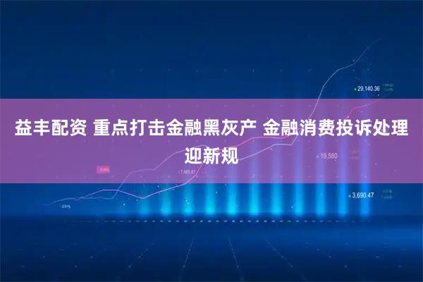 益丰配资 重点打击金融黑灰产 金融消费投诉处理迎新规